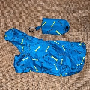 Top Paw Raincoat with storage bag for Dogs Blue xs